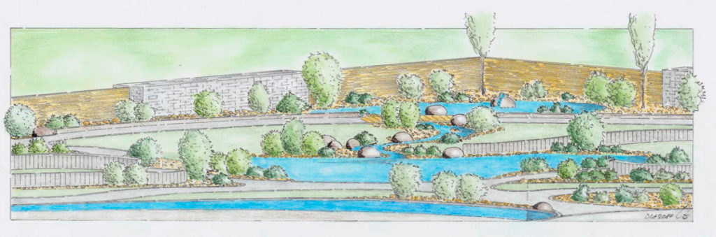 Isometrie-Wasserlandschaft